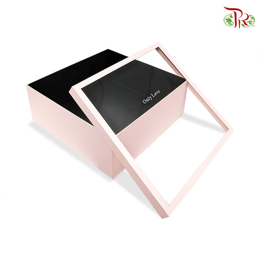 Large "Only Love" Box Soft Pink -FBB077#1 - Pudu Ria Florist Southern