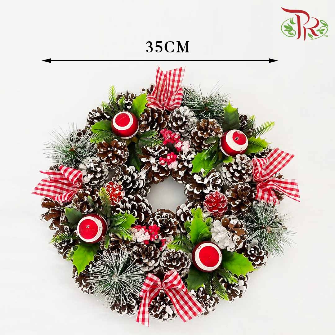Christmas Wreath - Red - Pudu Ria Florist Southern