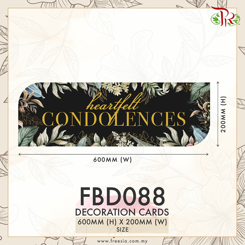 Decoration Cards - FBD088 - Pudu Ria Florist Southern