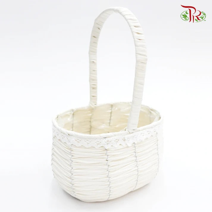White Basket 46-133 (S) - Pudu Ria Florist Southern