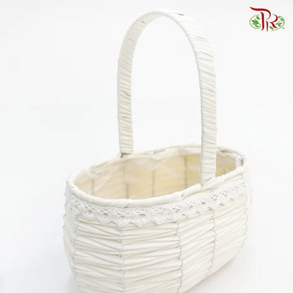 White Basket 46-132 (S) - Pudu Ria Florist Southern