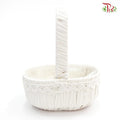White Basket 46-030 (S) - Pudu Ria Florist Southern