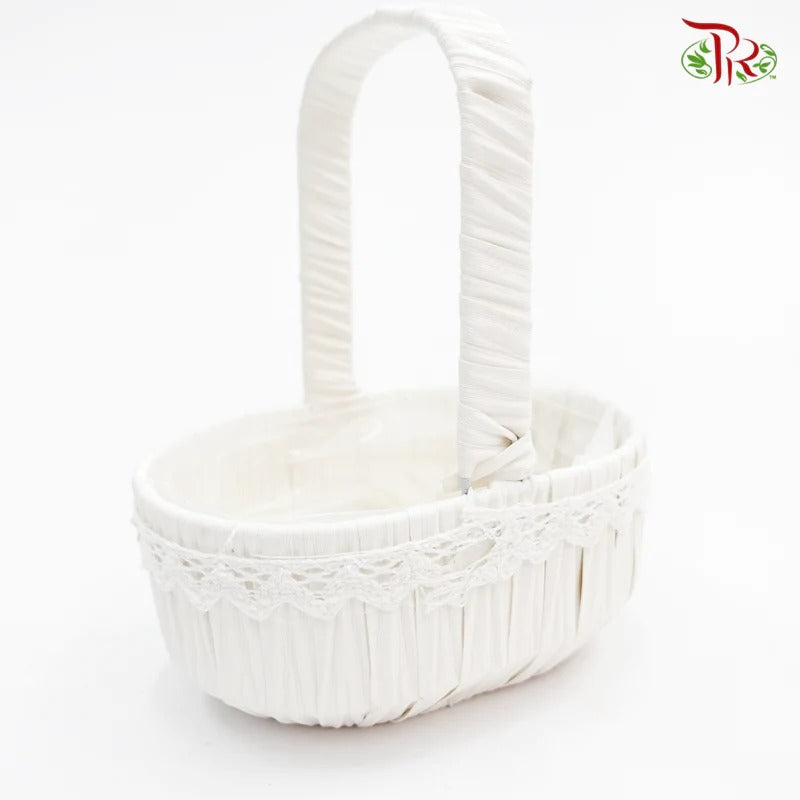 White Basket 46-030 (S) - Pudu Ria Florist Southern