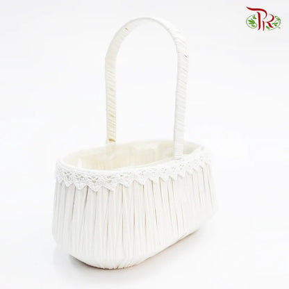 White Basket 46-032 (S) - Pudu Ria Florist Southern