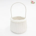 White Basket 46-038 (S) - Pudu Ria Florist Southern
