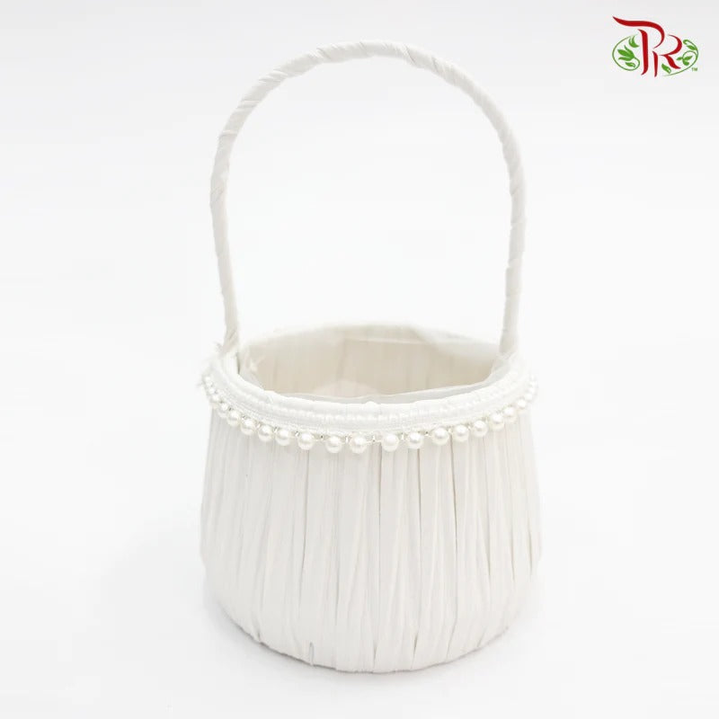 White Basket 46-038 (S) - Pudu Ria Florist Southern