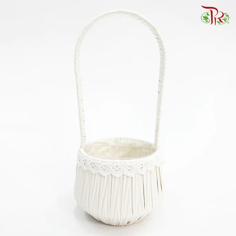 White Basket 46-041 (S) - Pudu Ria Florist Southern