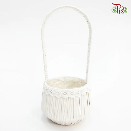 White Basket 46-041 (S) - Pudu Ria Florist Southern