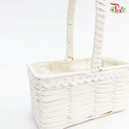 White Basket 46-122 (S) - Pudu Ria Florist Southern