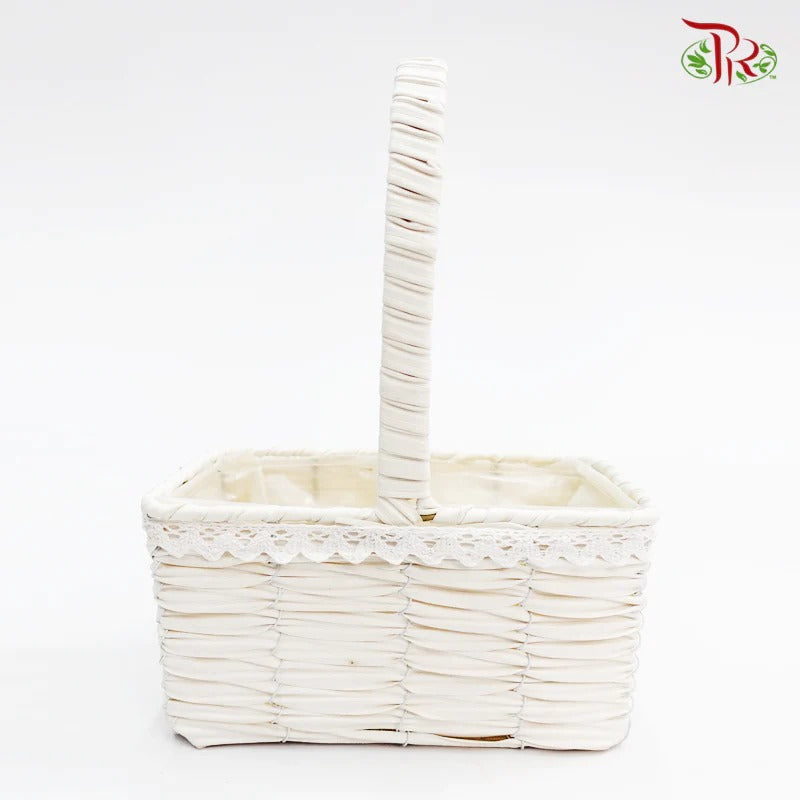 White Basket 46-122 (S) - Pudu Ria Florist Southern