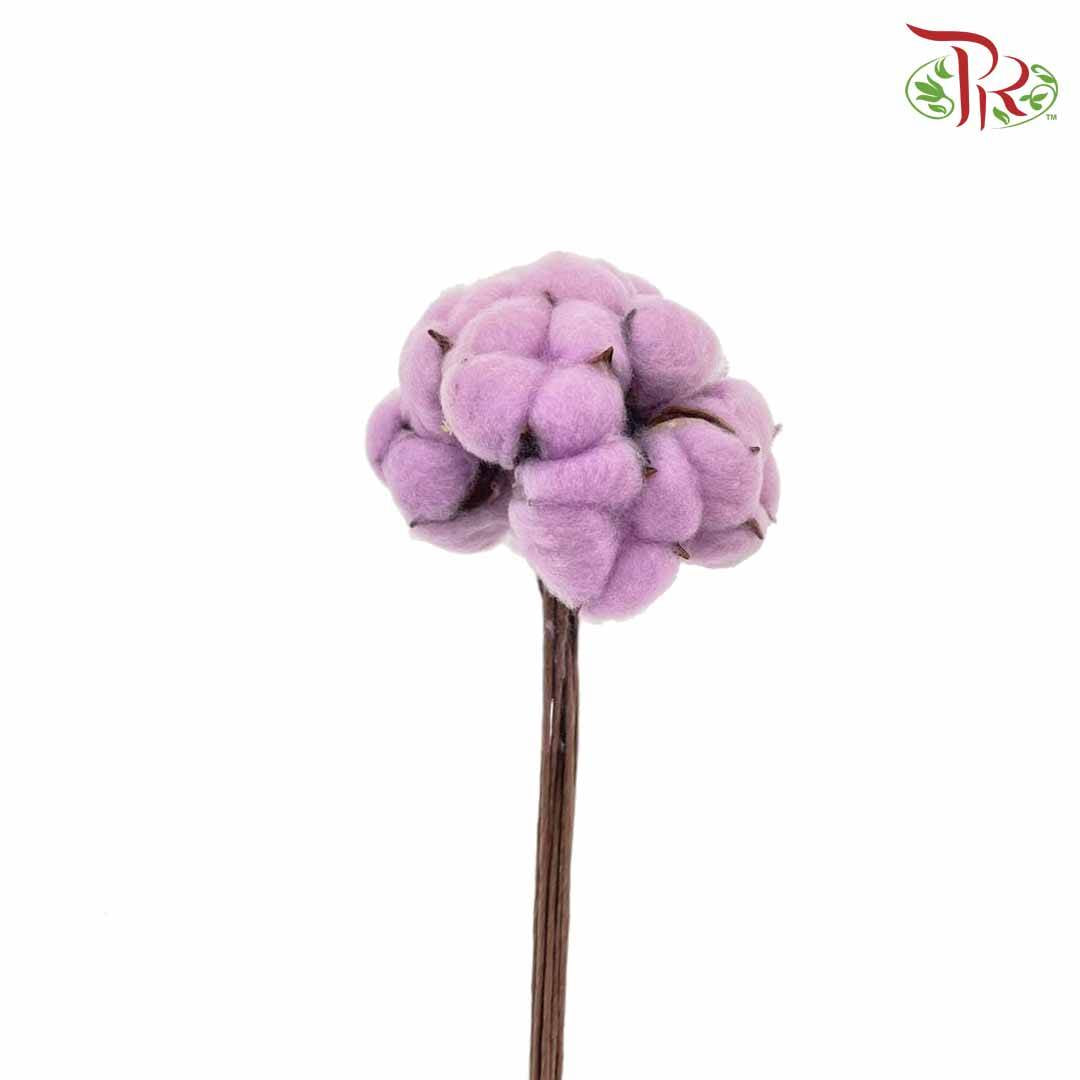 Artificial Cotton Flower - Purple