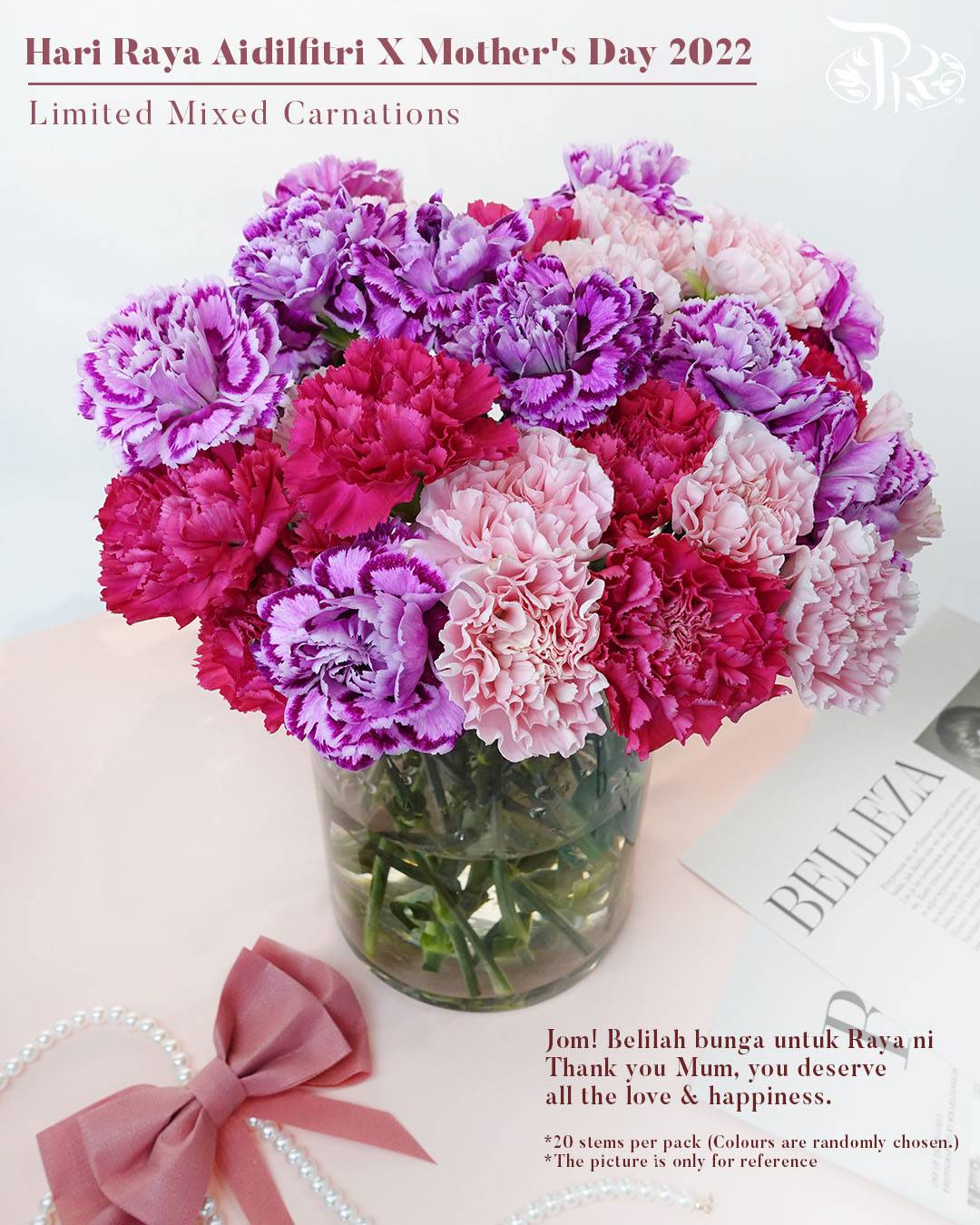 Limited Mixed Carnations - Pudu Ria Florist Southern