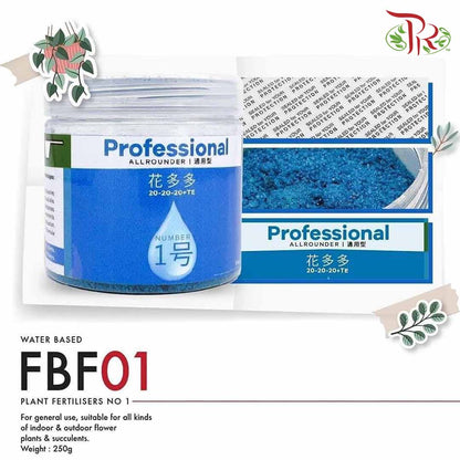 Plant Fertilizer No 1 (P. Professional) - 250g (Water Base) - Pudu Ria Florist Southern