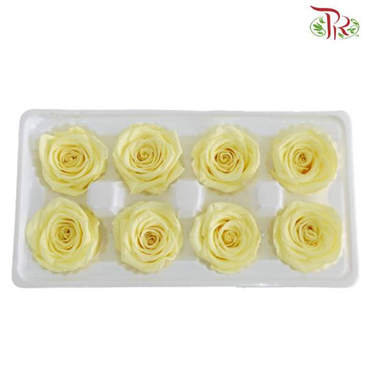 8 Bloom Preservative Rose - Light Yellow - Pudu Ria Florist Southern