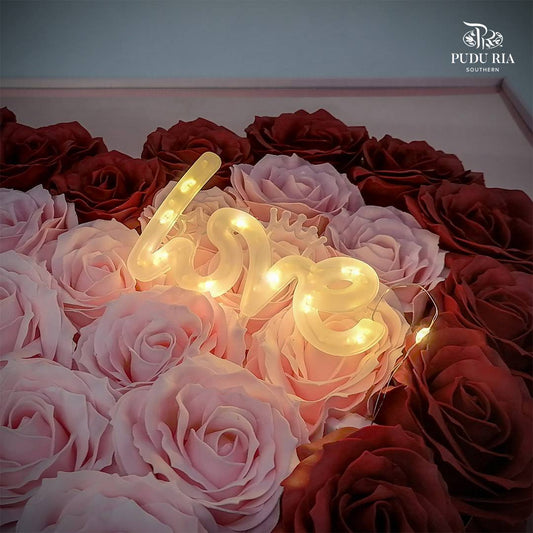 Mini LED Light Love -  FBA021#1 - Pudu Ria Florist Southern