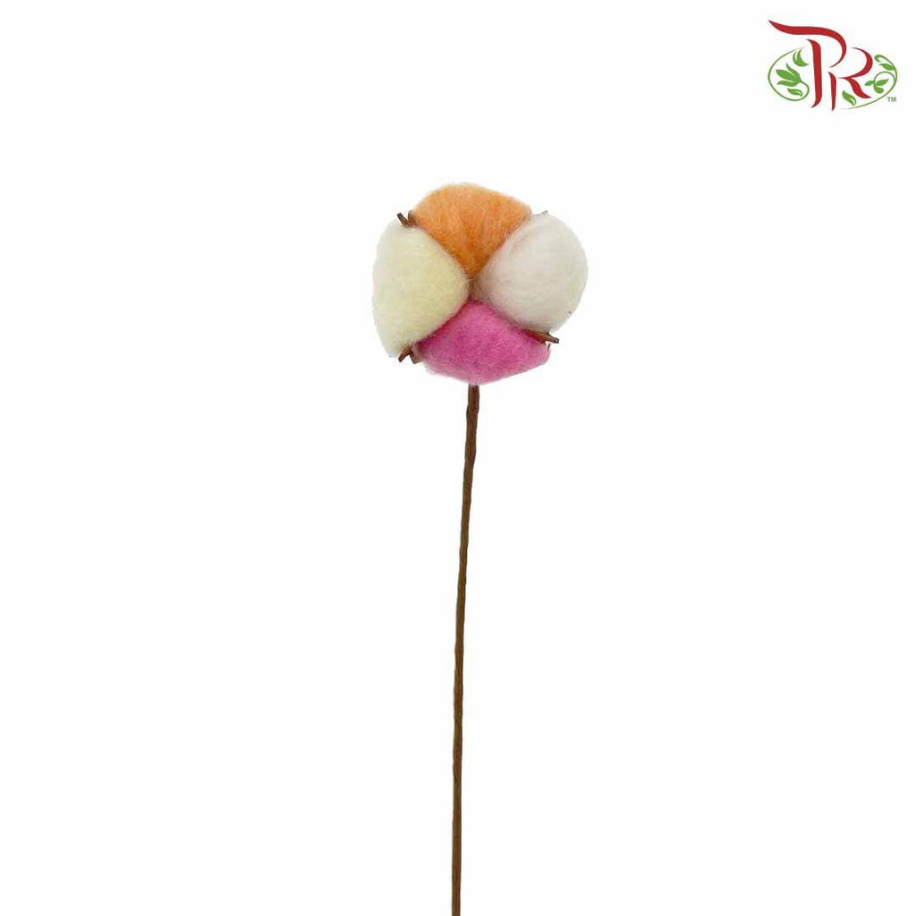Artificial Cotton Flower - Rainbow - Pudu Ria Florist Southern
