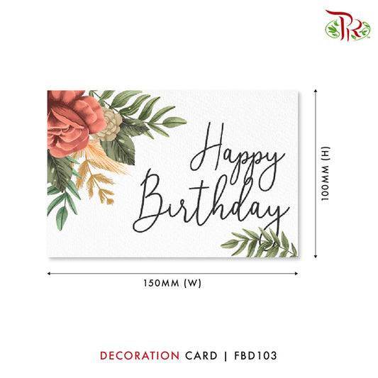 Decoration Cards - FBD103 - Pudu Ria Florist Southern