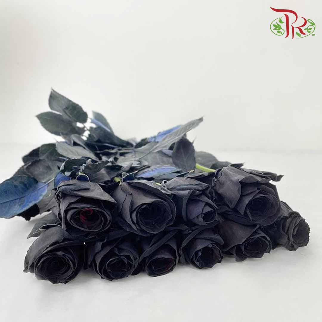 Rose Mondial Dyed Black (8-10 Stems) - Pudu Ria Florist Southern