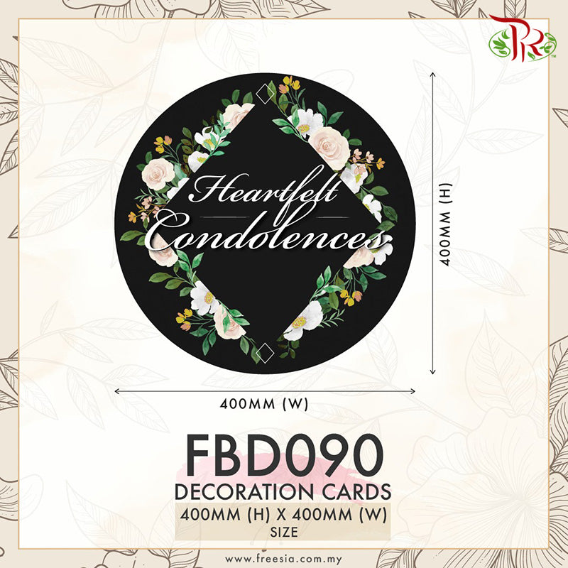 Decoration Cards - FBD090 - Pudu Ria Florist Southern