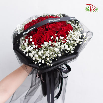 Red Rose Bouquet (20 stems) - Pudu Ria Florist Southern