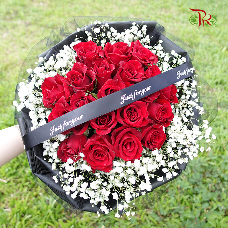Red Rose Bouquet (20 stems) - Pudu Ria Florist Southern