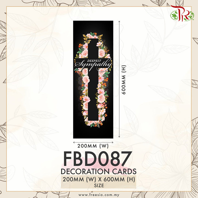 Decoration Cards - FBD087 - Pudu Ria Florist Southern